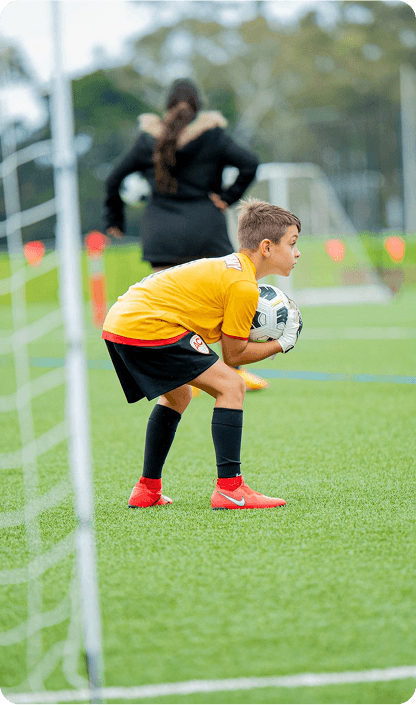 Monash Villarreal FC senior team during competitive match play in Melbourne