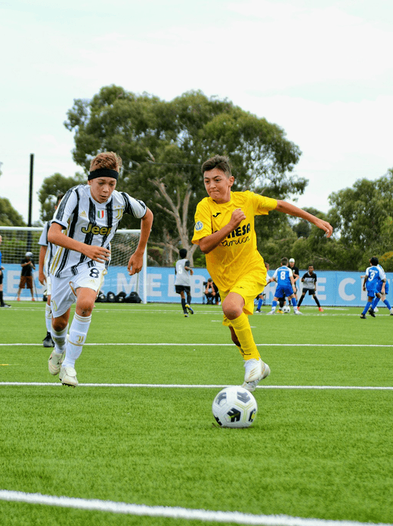 Monash Villarreal FC senior team during competitive match play in Melbourne