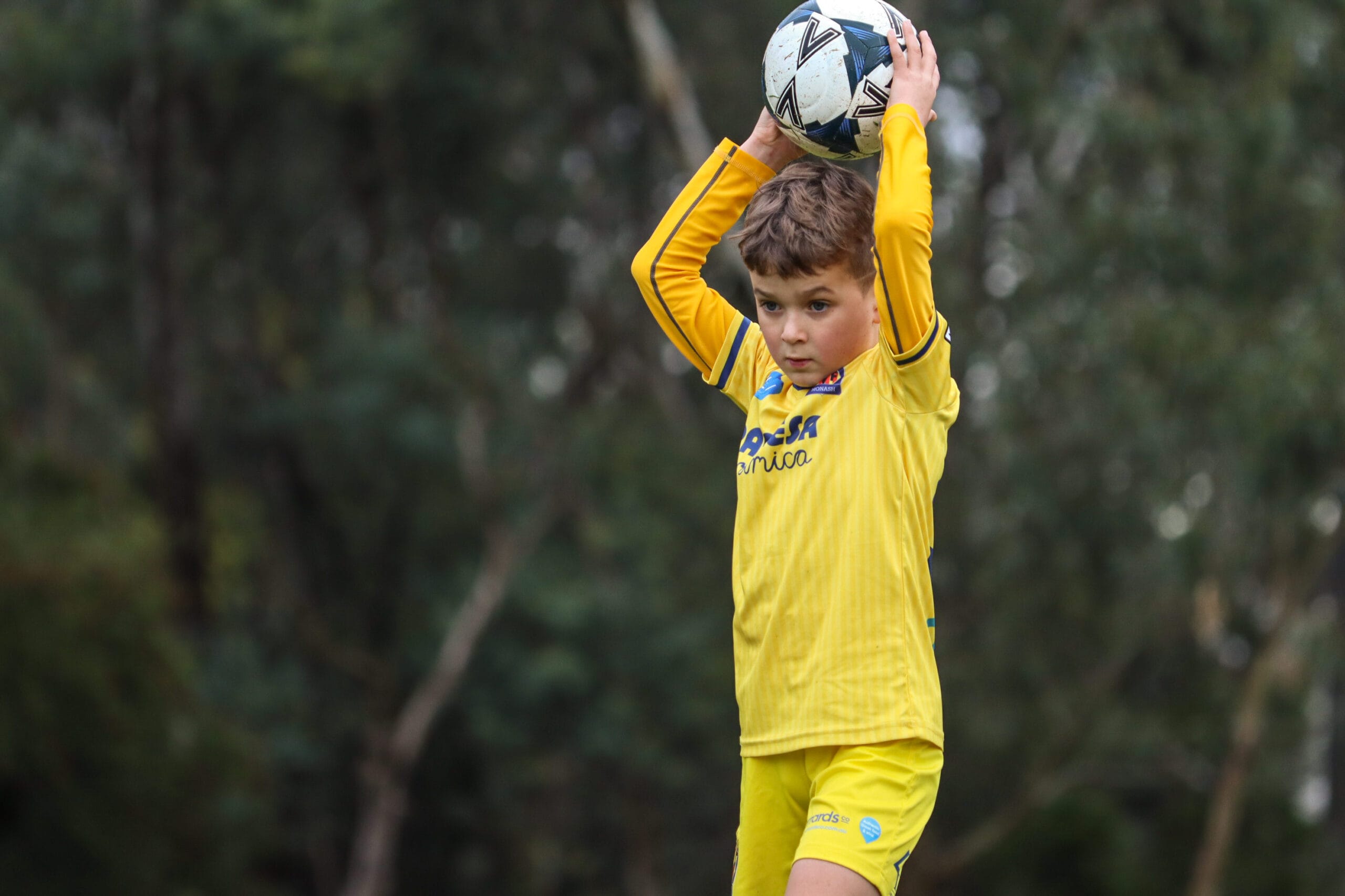 Monash Villarreal FC junior team during competitive match play in Melbourne