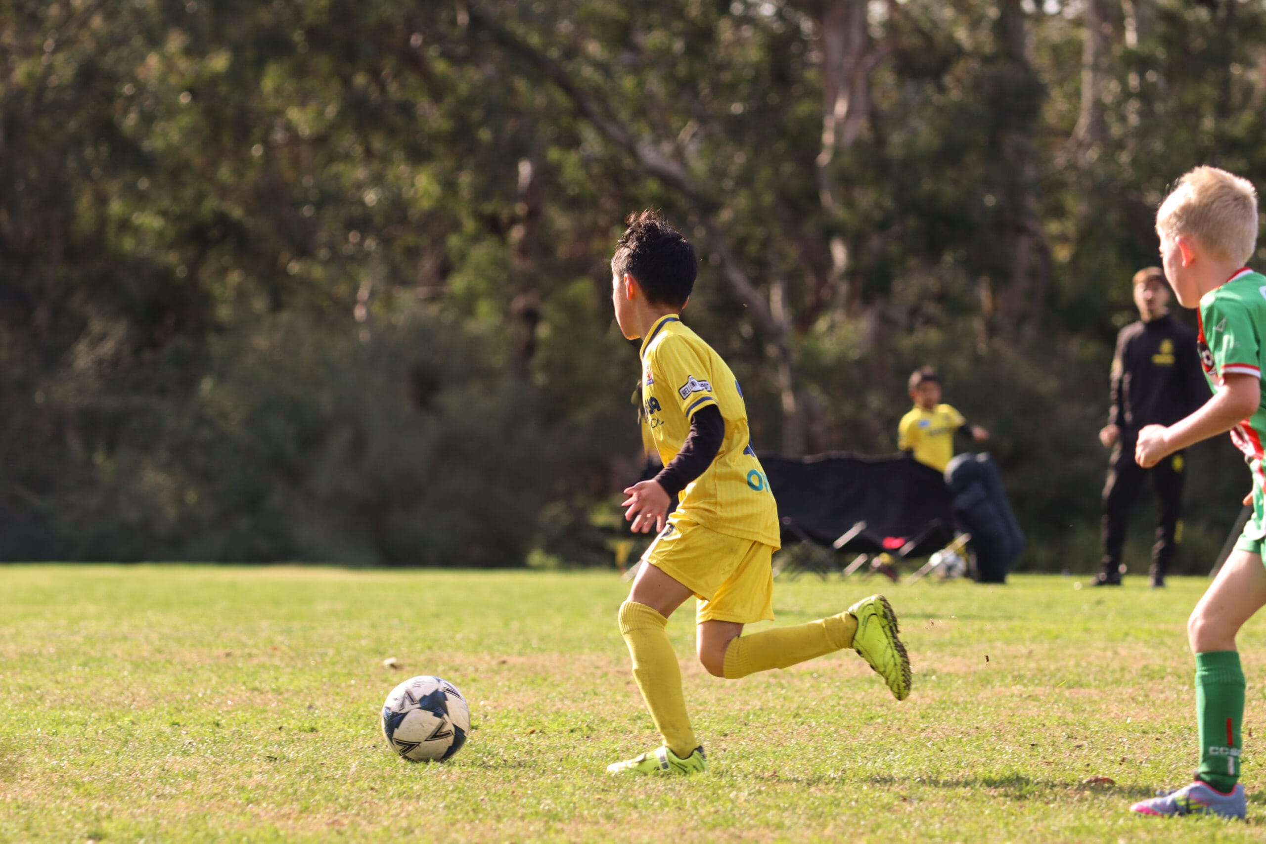 Monash Villarreal FC junior team during competitive match play in Melbourne